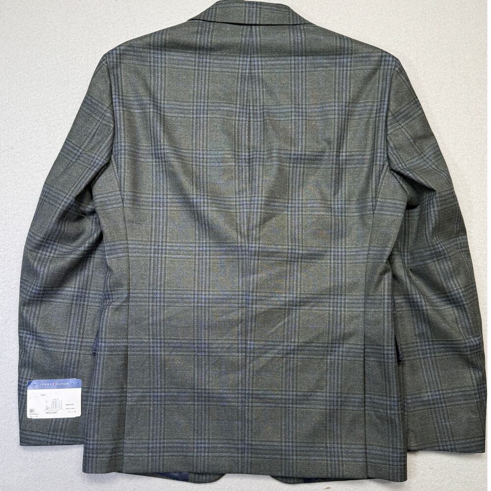 Tommy Hilfiger Men's Modern-Fit plaid Sport Coat green/blue 36S $295 - Picture 2 of 11